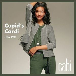 CAbi #3526 Cupids Cardi in black & white stripe